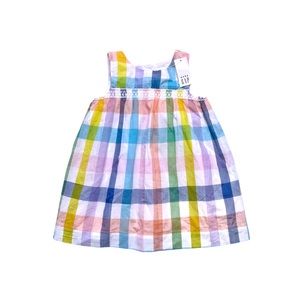 NWT Baby Gap Multicolored Plaid Dress 12-18 Months